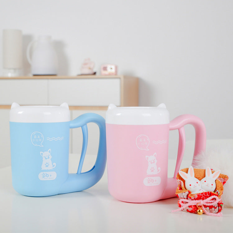 Soft silicone paw cleaning cup