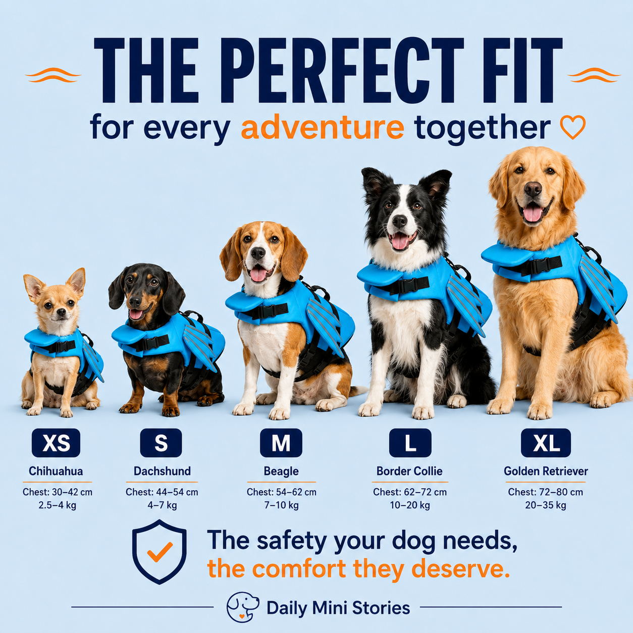 Daily Mini Stories Angel Wings Dog Life Jacket