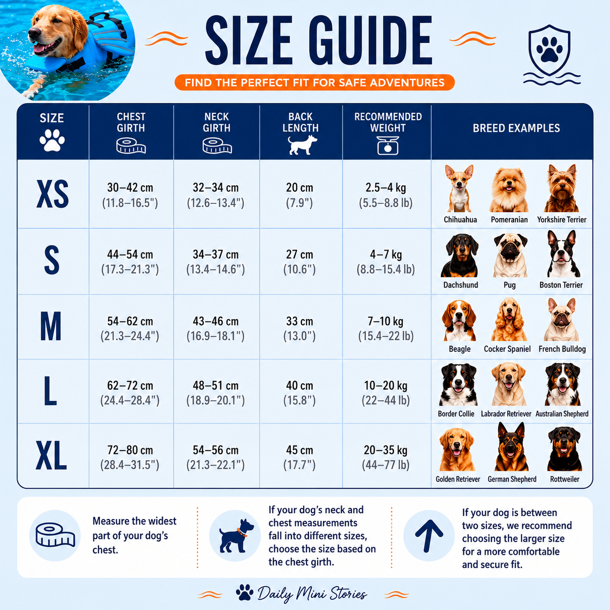 Daily Mini Stories Angel Wings Dog Life Jacket